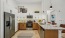 open and well lit kitchen