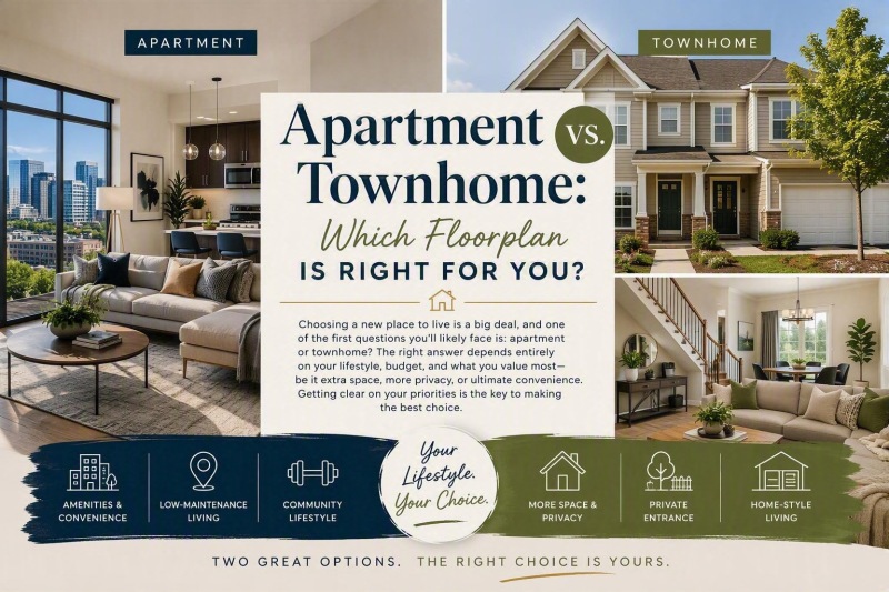 renting Apartment vs. renting Townhome